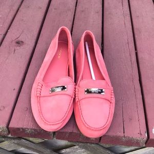 Brand new coach flats. Coral color. Size 8 1/2 b